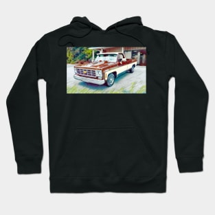 Classic 1977 Chevy C10 Pick Up Truck Hoodie